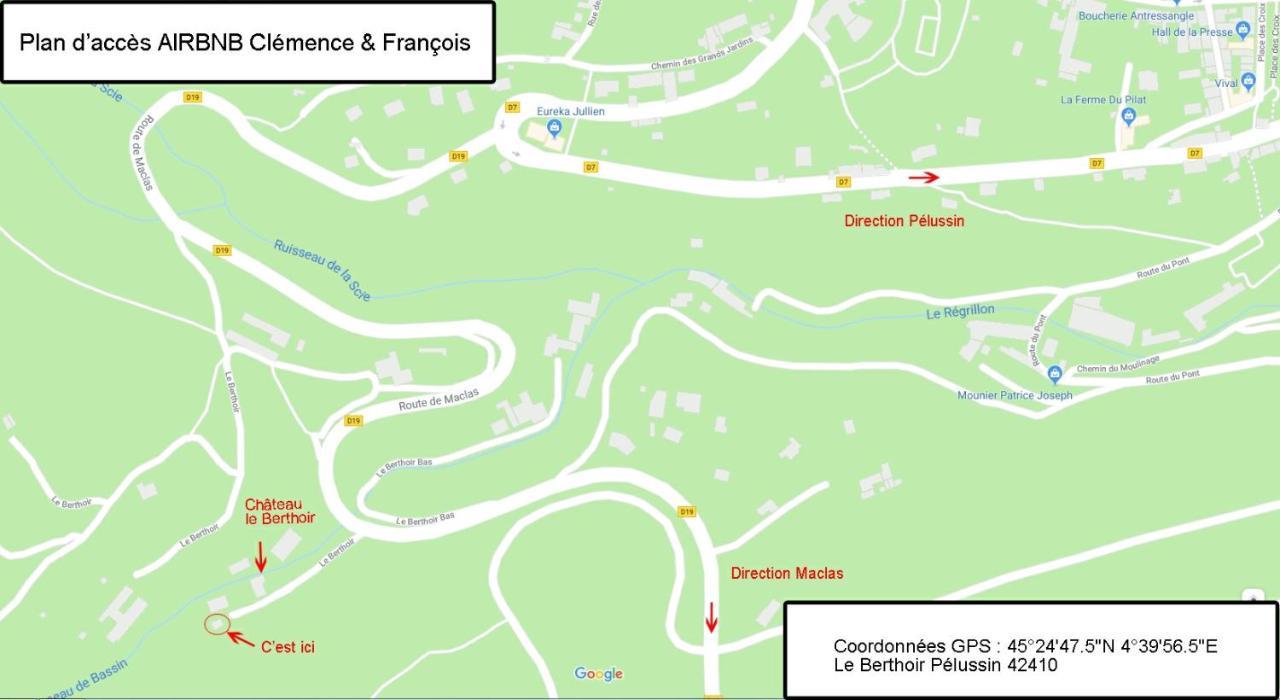Gite Au Coeur Du Parc Naturel Regional Du Pilat Pélussin Exteriér fotografie